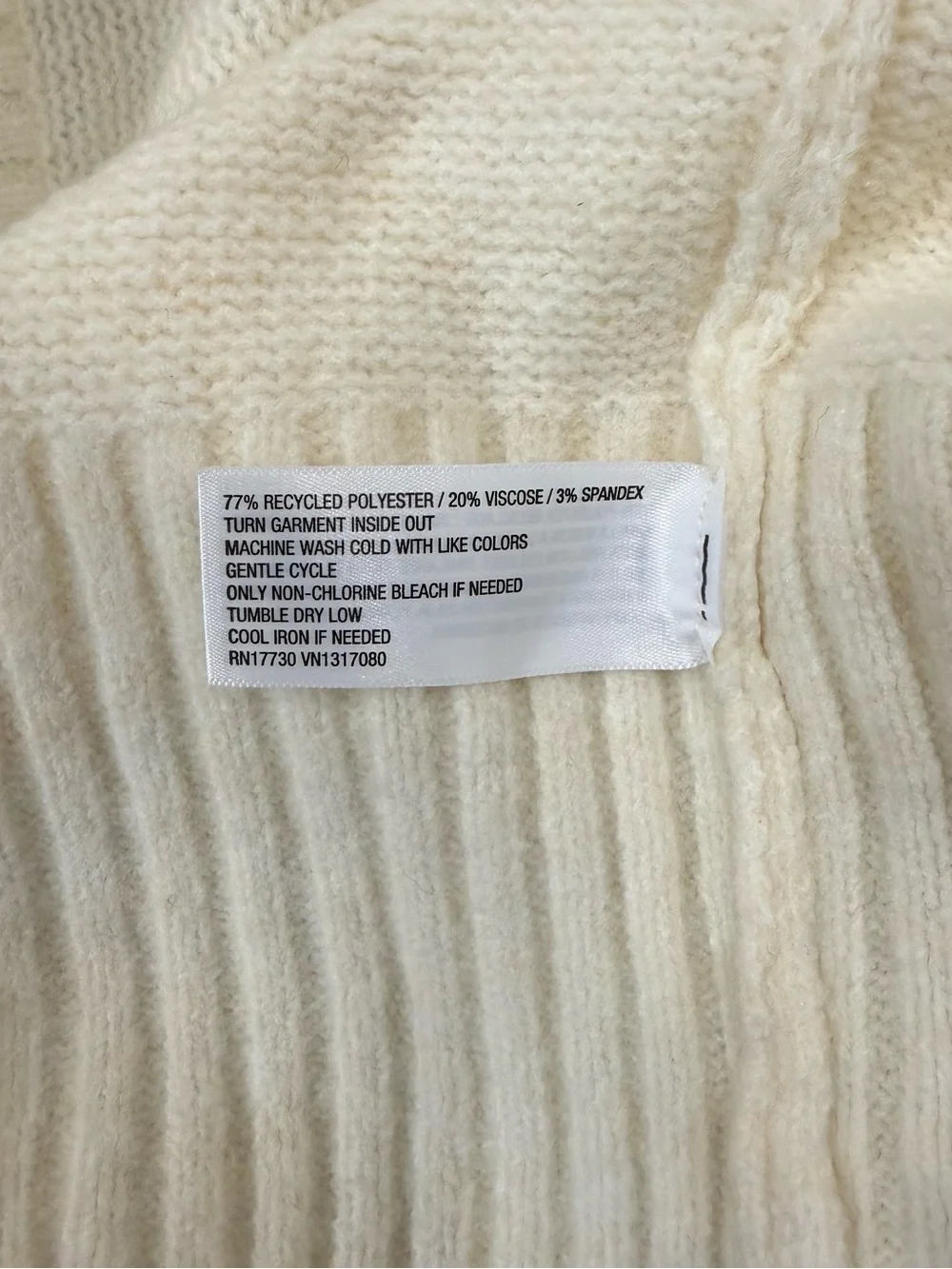 a new day Ivory V-Neck Cozy Knit Sweater
